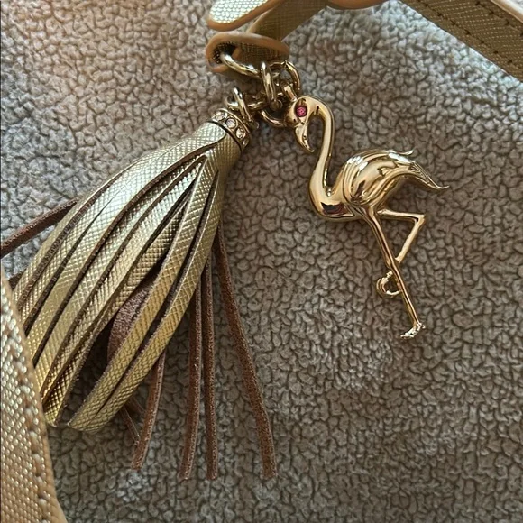 Spartina 449 Pink and Gold Tote Bag with Chic Design - Picture 2 of 6